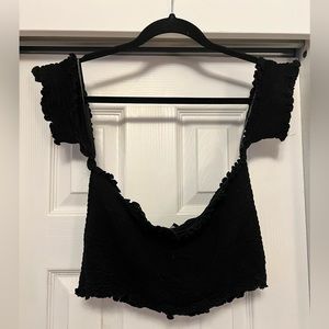 Forever21+ Smocked Crop Top